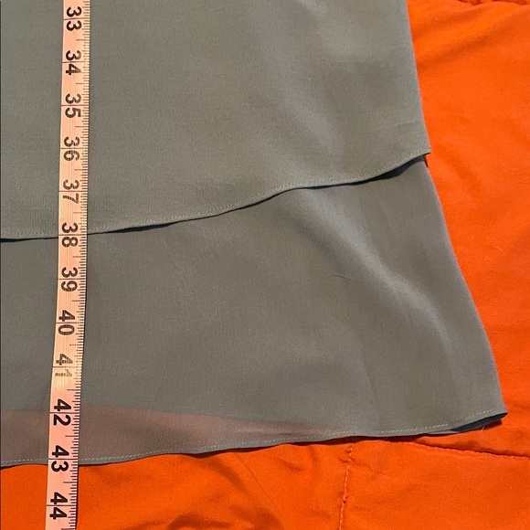 Eileen Fisher Silk Georgette Crepe Dress in Gray - Picture 7 of 8